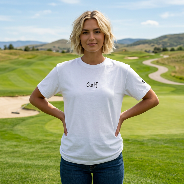 Null Golf minimal embroidered Gølf golf T-shirt